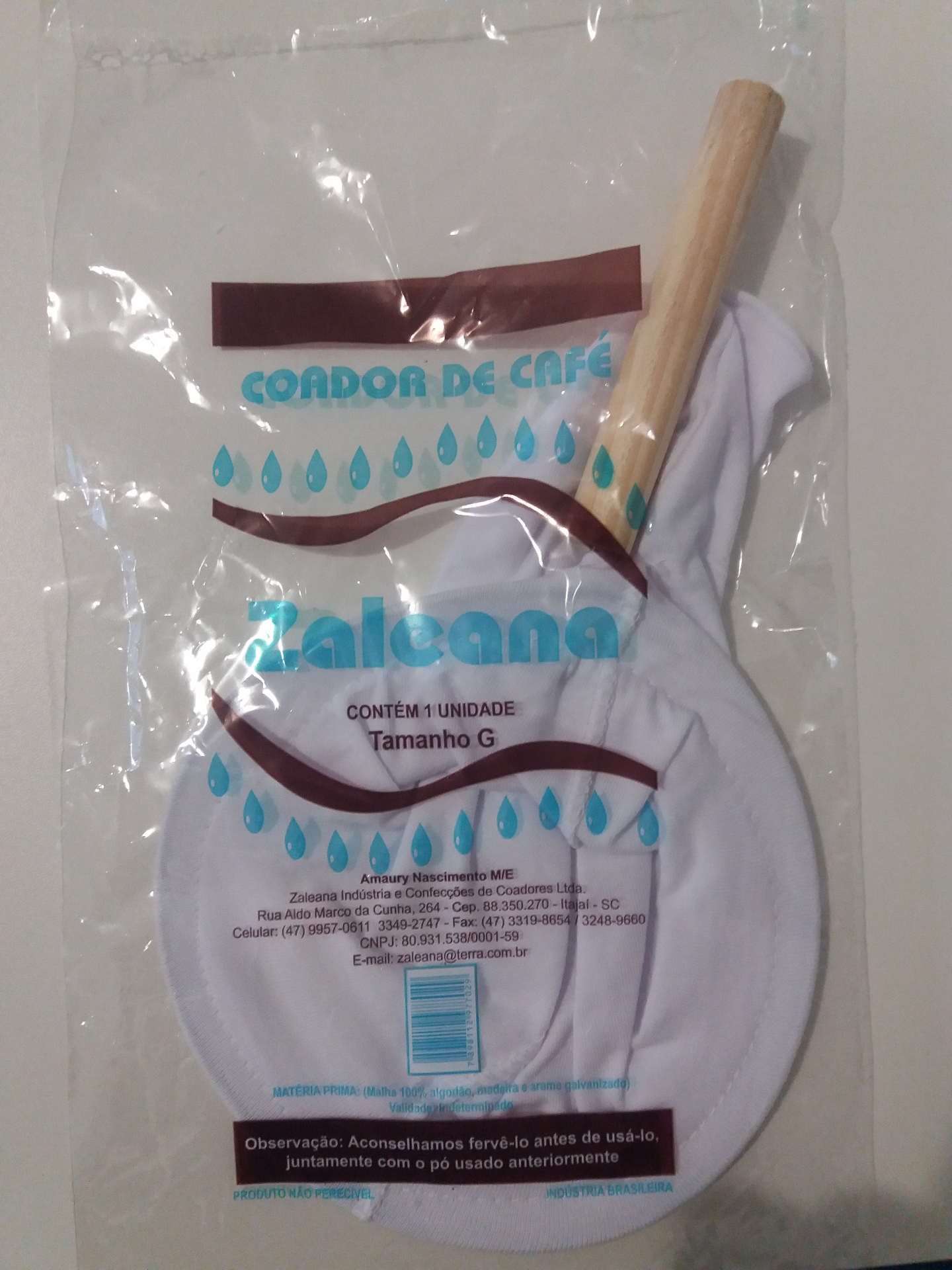 Coador de Café de Pano — Grande