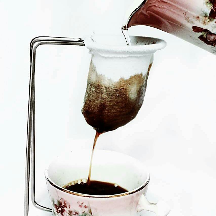 Coador de Café de Pano — Cabo Aramado
